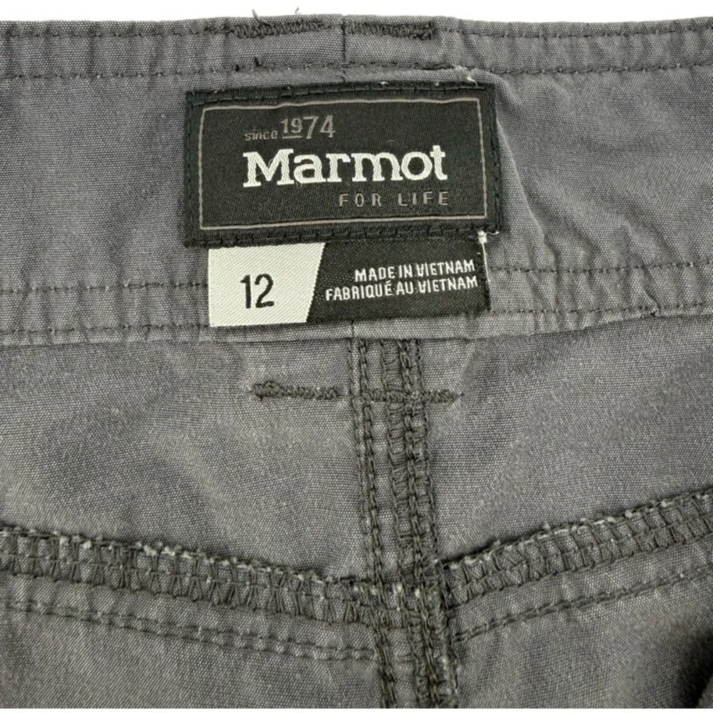 MARMOT Size 12 Cargo Chino Shorts Gray Hiking Outdoor Utility Gorpcore Trail XL